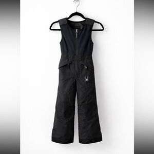 Spyder Boys 4T Insulated Snow Bib Pants Black Ski Snowpants Waterproof Winter